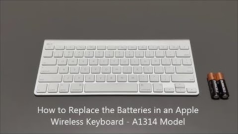 How to Replace the Batteries in an Apple Wireless Keyboard A1314 Model