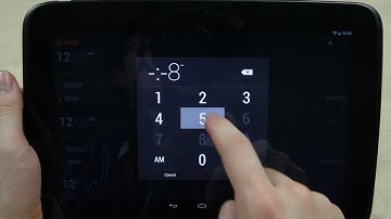 How to set the alarm on the Google Nexus 10