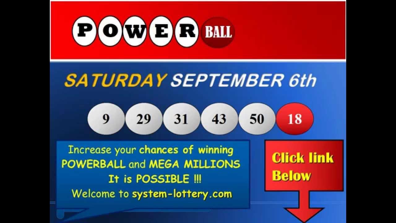 RESULTS POWERBALL SATURDAY SEPTEMBER 6 WINNING NUMBERS YouTube