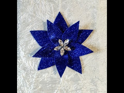 შობის ყვავილი / როგორ გავაკეთოთ ყვავილი / tutorial / how to make flowers / shobis yvavili