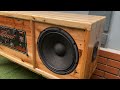 Creative Woodworking: Building a TV Stand with Built-in Speakers from Pallet Wood