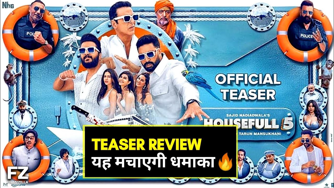 Housefull 5 Teaser Review 😯 Akshay Kumar, Abhishek Bachchan, Sanjay dutt, Nana Patekar
