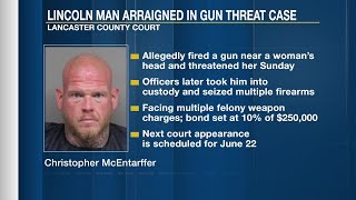 Man accused of firing gun next to woman’s head, threatening to kill her in Lincoln