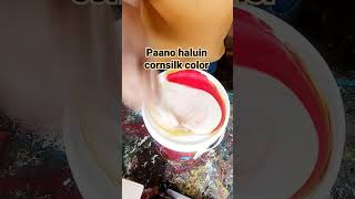 paano haluin cornsilk color #paintmixing #latex #shortvideos
