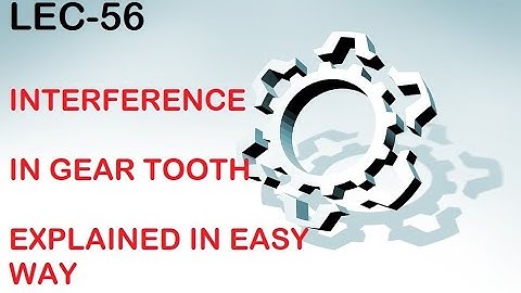 INTERFERENCE IN GEARS,UNDERCUTTING IN GEARS