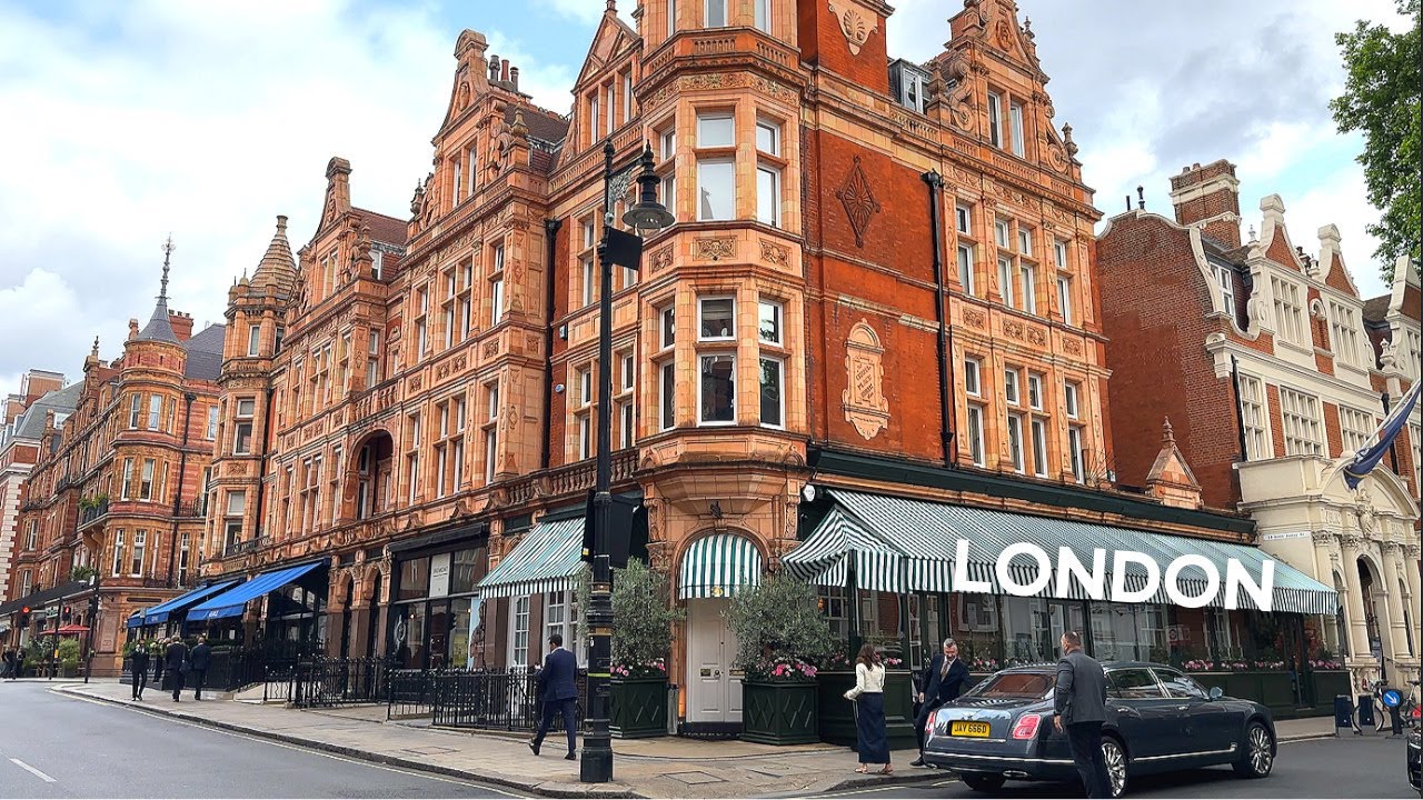 [4K]🇬🇧 Самые богатые районы Лондона: от Кенсингтонских садов до Мейфэра | Чайная комната Candella🫖🍰