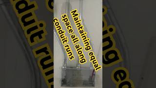 Evenly Spaced Parallel Offset Bends #electrician #EMT