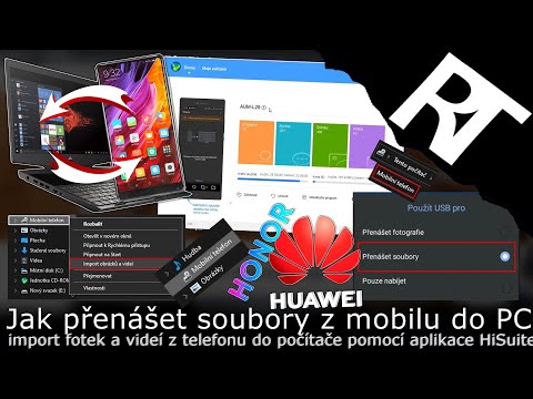 Huawei a Honor – Jak stáhnout fotky a videa z mobilu do počítače – HiSuite (tutoriál)