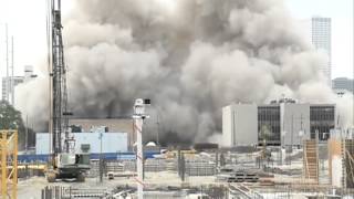 Raw Video: Palace Hotel implosion front angle