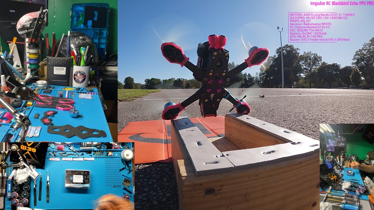 ULTRA CLEAN ImpulseRC DJI 04 Blackbird Echo FPV Pro build w/pids and rates