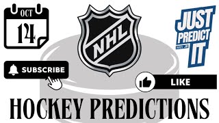 NHL PREDICTIONS 10/14/2024 - FREE PICKS HOCKEY + BONUS BET