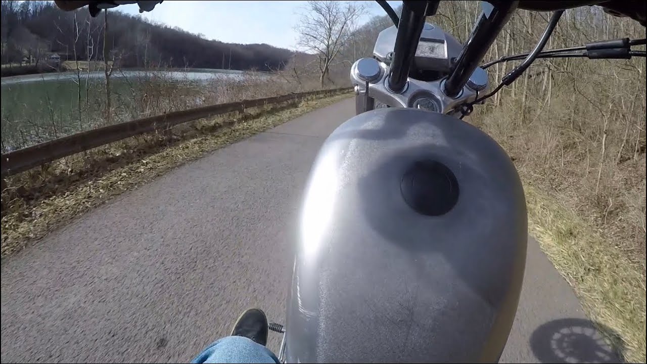 Harley Sportster build test day… WHEELIES!! YouTube