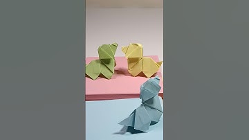 Dog Meet Dog Greet [STOP MOTION] | #animation #claymation #shorts #origami #shorts