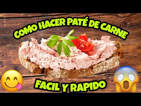 Video: Cómo Hacer Paté De Carne