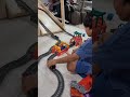 Coen playing thomas train