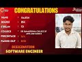 Student Placement Story From QSpiders/JSpiders | Chrompet Chennai