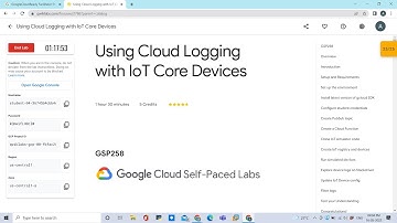 Using Cloud Logging with IoT Core Devices #quests #gcp #googlecloudfacilitator