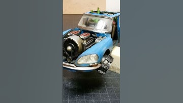 Hoover Car 1:24 with special effects Part 3🤩 #automobile #painting #scalemodel #miniature #diy