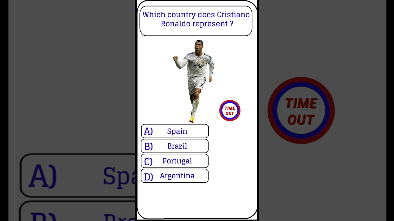 Викторина о Криштиану Роналду ⚽ | Какую страну представляет CR7? Знают только настоящие фанаты 