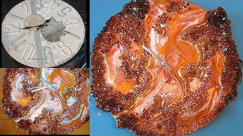High end Geode Resin Wall Clock Diy