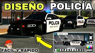 CÓMO HACER DISEÑO DE POLICIA FÁCIL Y RÁPIDO  EN Car Parking Multiplayer screenshot 5