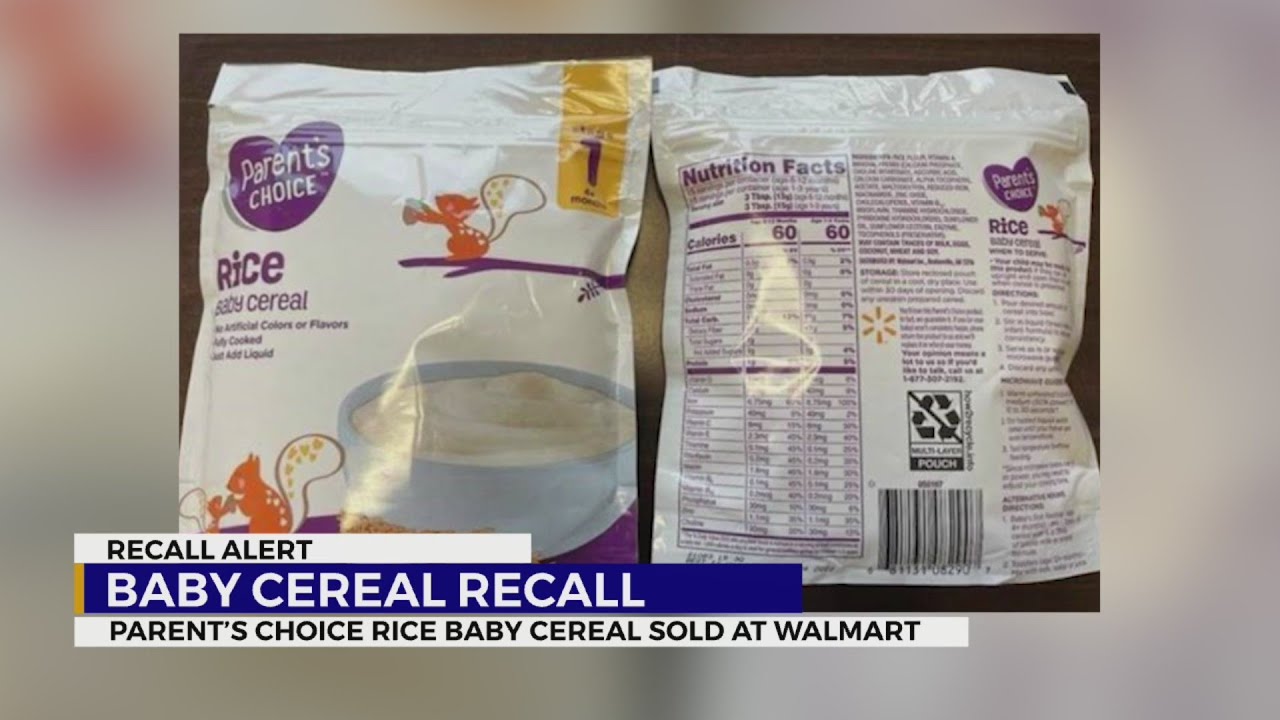 FDA issues recall for Parent's Choice Rice Baby Cereal