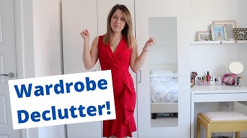 Wardrobe declutter | I tried everything on in my wardrobe to declutter! | Minimalist closet