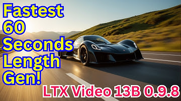 LTX Video 0.9.8 New Release - The Fastest Long Length Video Generation AI Model!