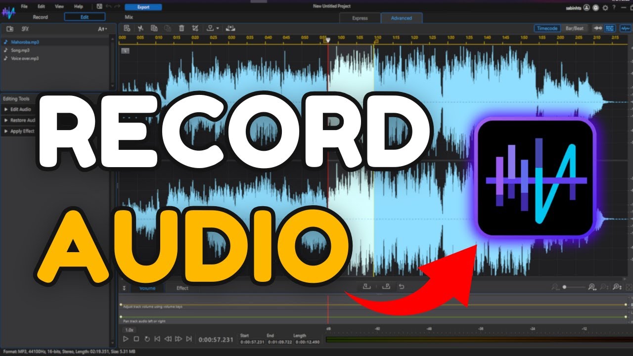 How to Record Audio in AudioDirector 2025?