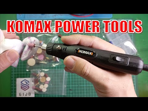 Unboxing & Review KOMAX 12V Mini Electric Cutter Grinder Drill DIY Set
