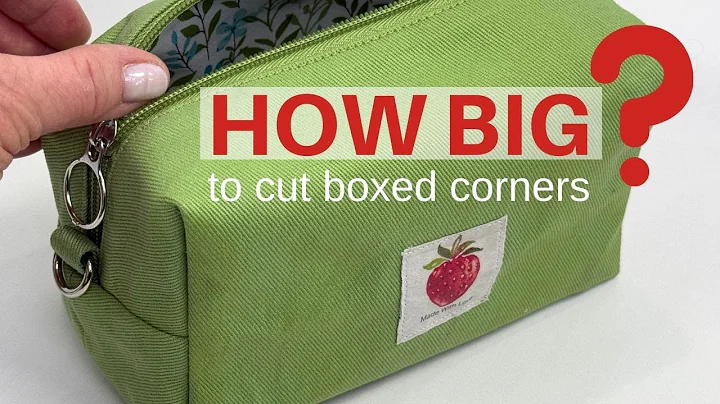 How To Know How Big To Cut Boxed Corners – Bag Making Tips and Tricks