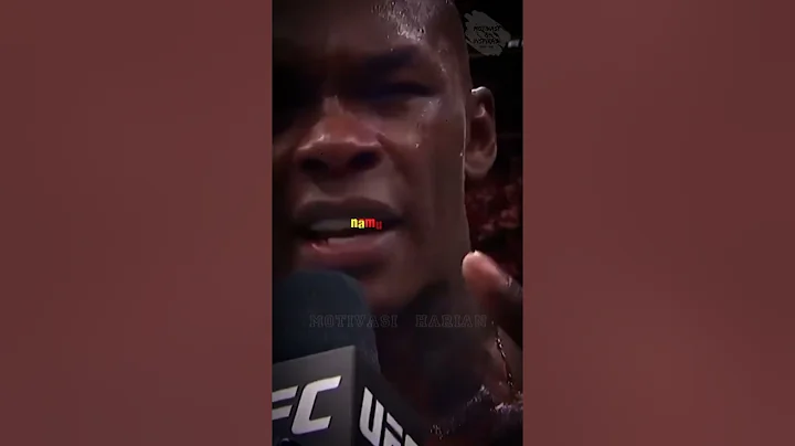 Jangan ragu untuk bangkit - Pidato Israel Adesanya setelah mengalahkan Alex Pereira.