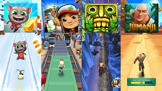 World best 4 running game Battle⚔️Tom Gold Run 🆚 Subway surfers 🆚 Temple run 🆚 Jumanji ! INSANE fun😱 screenshot 4
