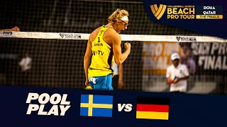 Åhman/Hellvig vs. Ehlers/Wickler - Day 1 Highlights | Doha Finals 2023 #BeachProTour