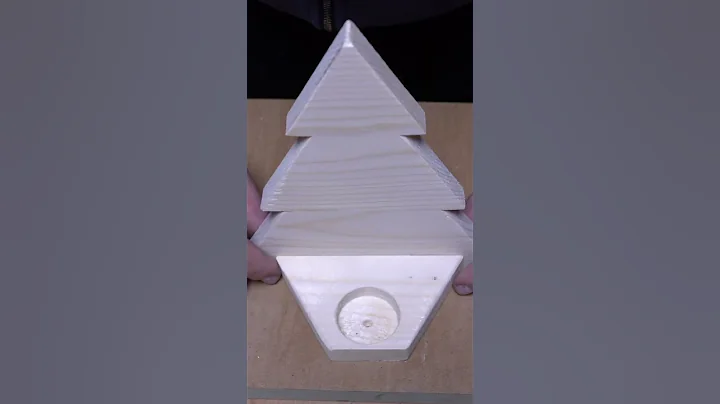 Wooden Christmas Tree DIY version3 #shorts