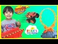 Blaze the Monster Machine Flaming Volcano Jump Playset Slam and Crash Zeg Toy Cars