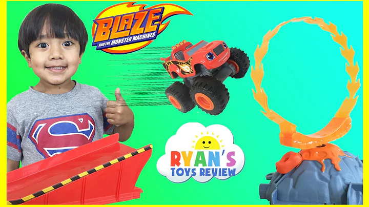 Blaze the Monster Machine Flaming Volcano Jump Pla...