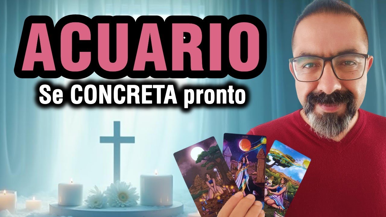Acuario ♒️ MILAGRO inminente 🙏🌈 Dios lo DECRETA 🔮 TAROT hoy - YouTube