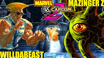 MvC2 Mvci Umvc3 MAZINGER Z vs WILLDABEAST pt 4