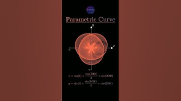 Parametric curves are mathematical descriptions of curves in space using parameters. #shorts #reels
