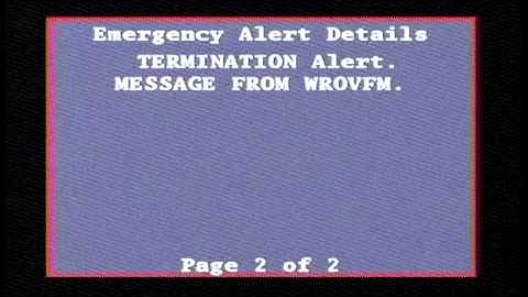 Test of Emergency Alert System on Satellite TV Nov 9 2011 2-04PM