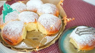 Klassische, einfache Buchteln, mit Apfel-Nuss Füllung - Buchtel Rezept selber machen - Kuchenfee CC