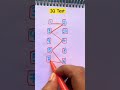 Drawing a checkered path with numbers 1to 10#maths #shorts #line #quiz #games#trendingshorts#drawing