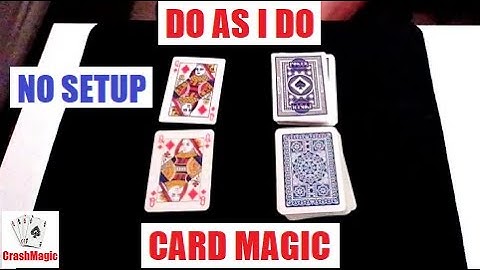 Do As I Do Card Trick Performance and Tutorial