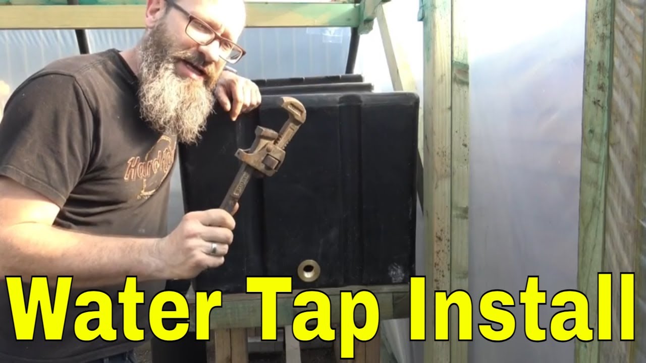 Installing a 1 inch TAP (the Wrong Way Around) Water Supply For