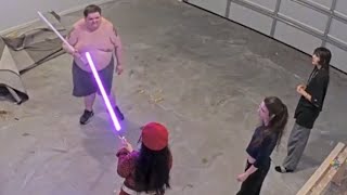 Chris Gives Letty, Josie, & Sylvia Lightsaber Training [With Chat] ~ Fishtank.live