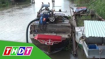 Đồng Tháp: Bắt quả tang đối tượng khai thác cát trái phép trên sông Tiền | THDT