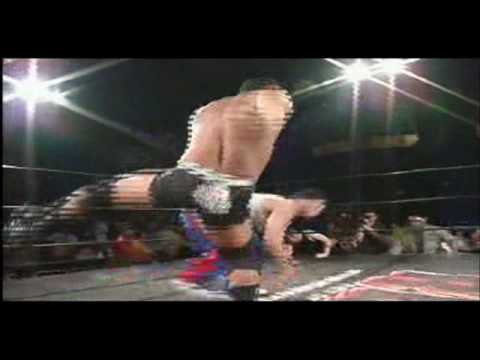 Jack Evans Spinning Back Kick and Standing Corkscrew Splash