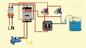 float switch connection auto & manual single phase water pump
