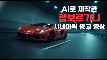 AI로 제작한 시네마틱 광고 영상 람보르기니 에반타도르 Lamborghini Aventador